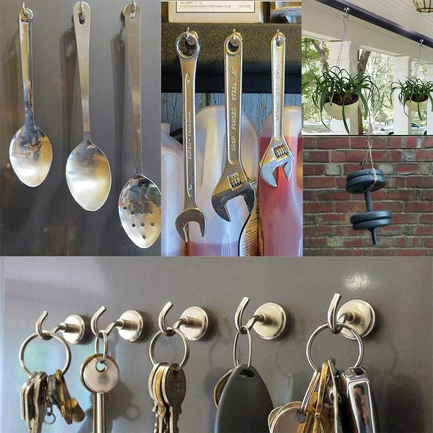 🧲 Ultra-Strong Magnetic Multi-Purpose Hooks 🧲