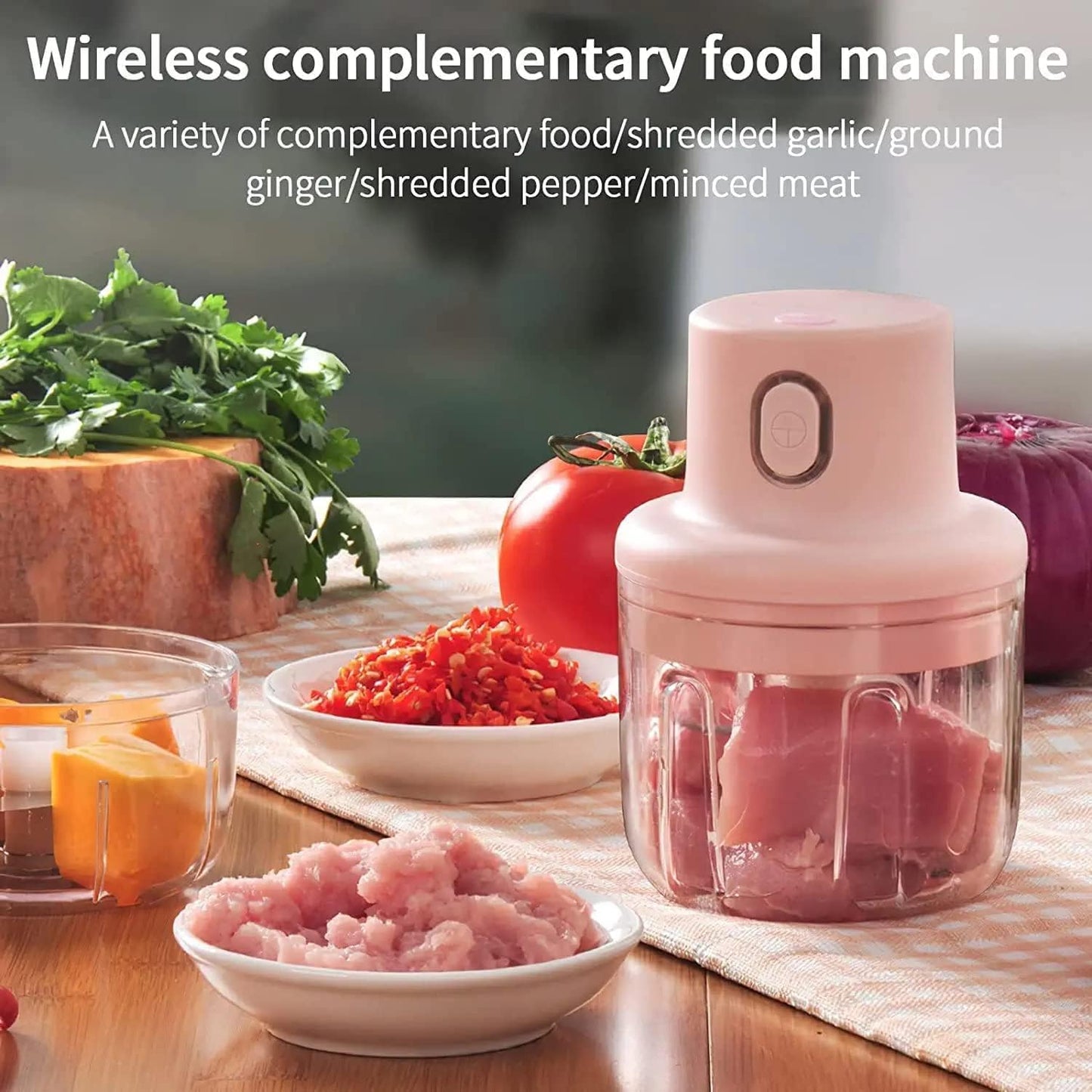 🥗 Wireless Electric Food Chopper 250ML  🥗