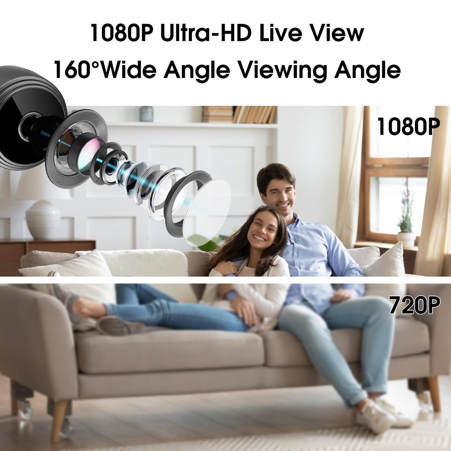 1080P Indoor Mini Hidden Camera Spy Wireless