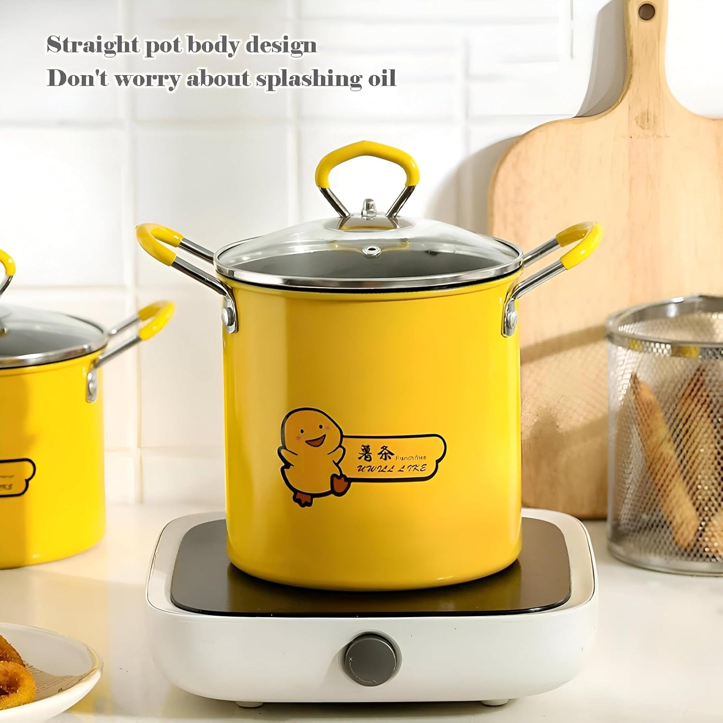 2L Deep Frying Strainer Pot