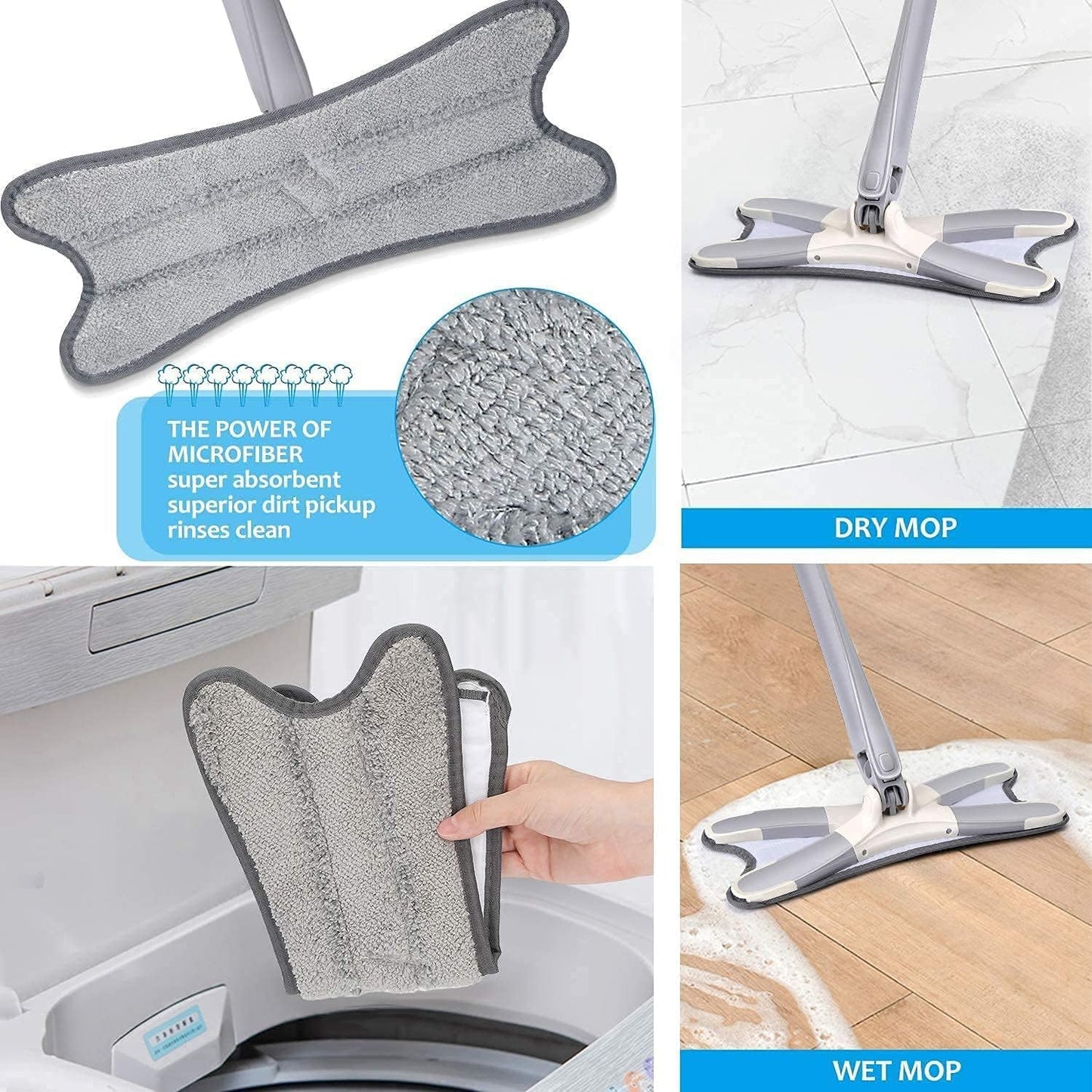 X-Type Microfiber Floor Cleaning mop 360