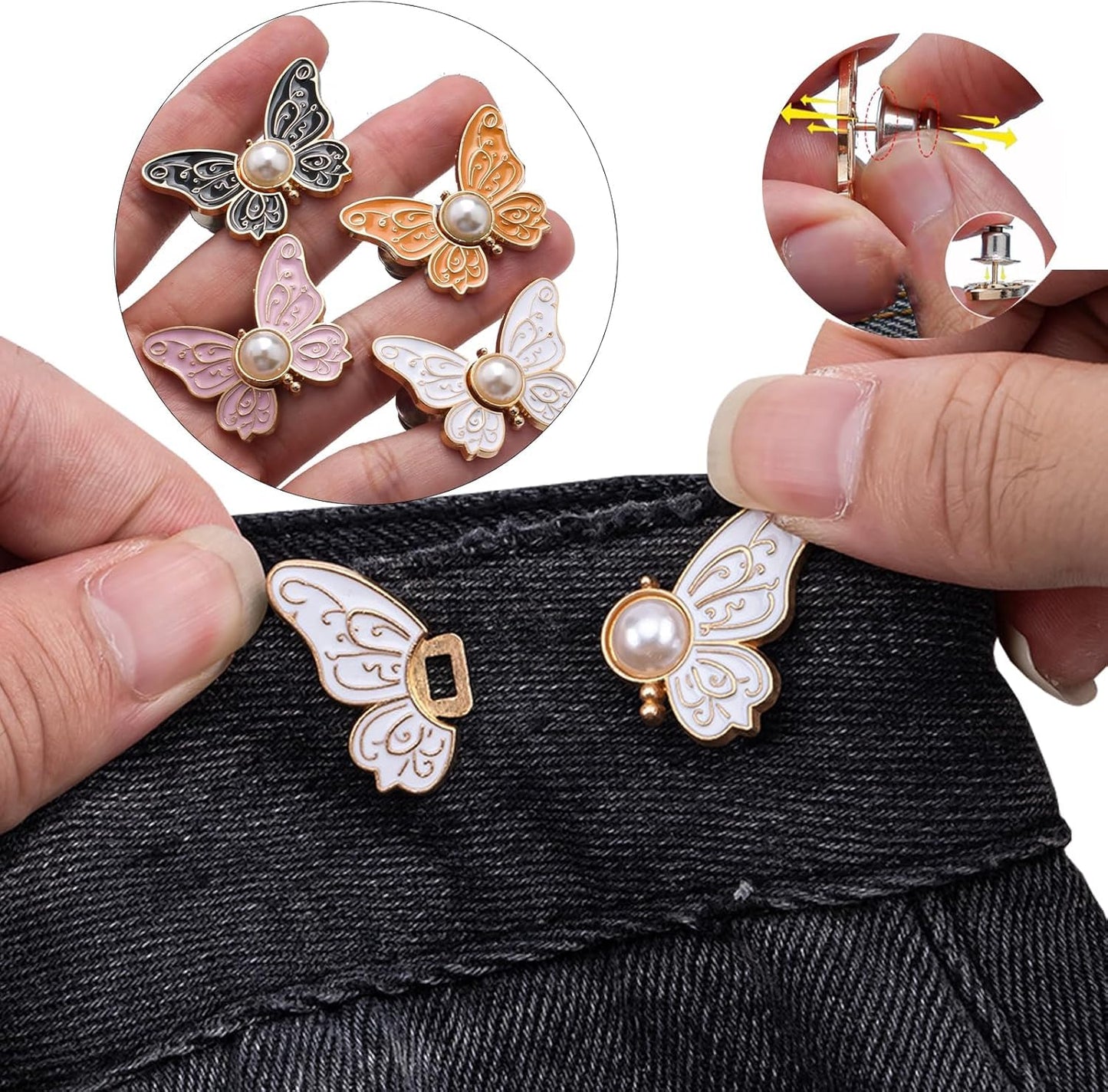 Detachable Butterfly Clips