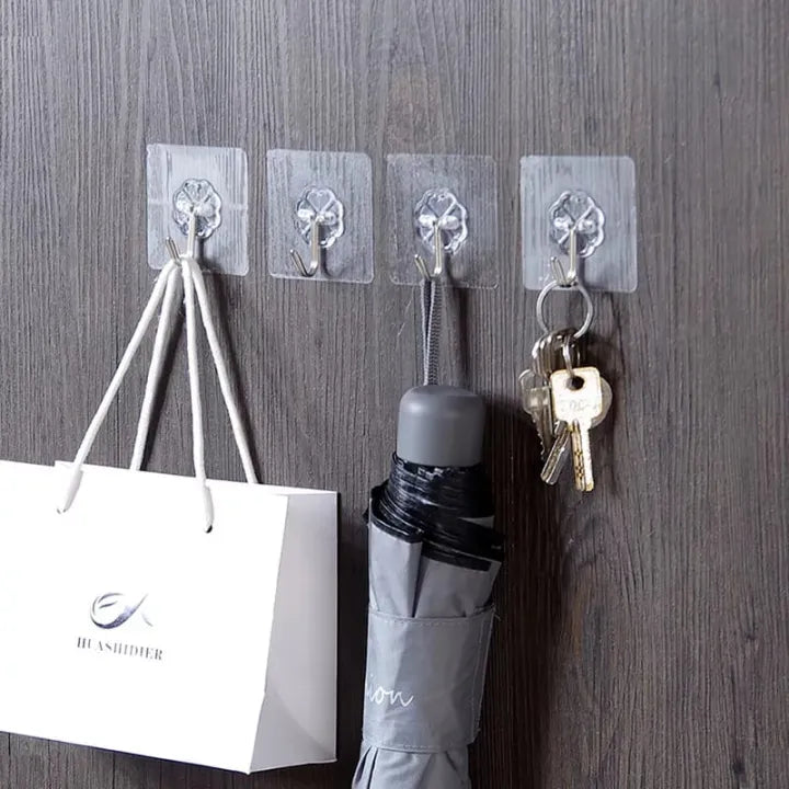 10 pcs Large Adhesive Hooks for Hanging Heavy Duty Wall Hooks