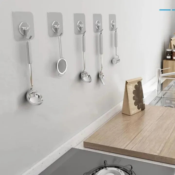 10 pcs Large Adhesive Hooks for Hanging Heavy Duty Wall Hooks