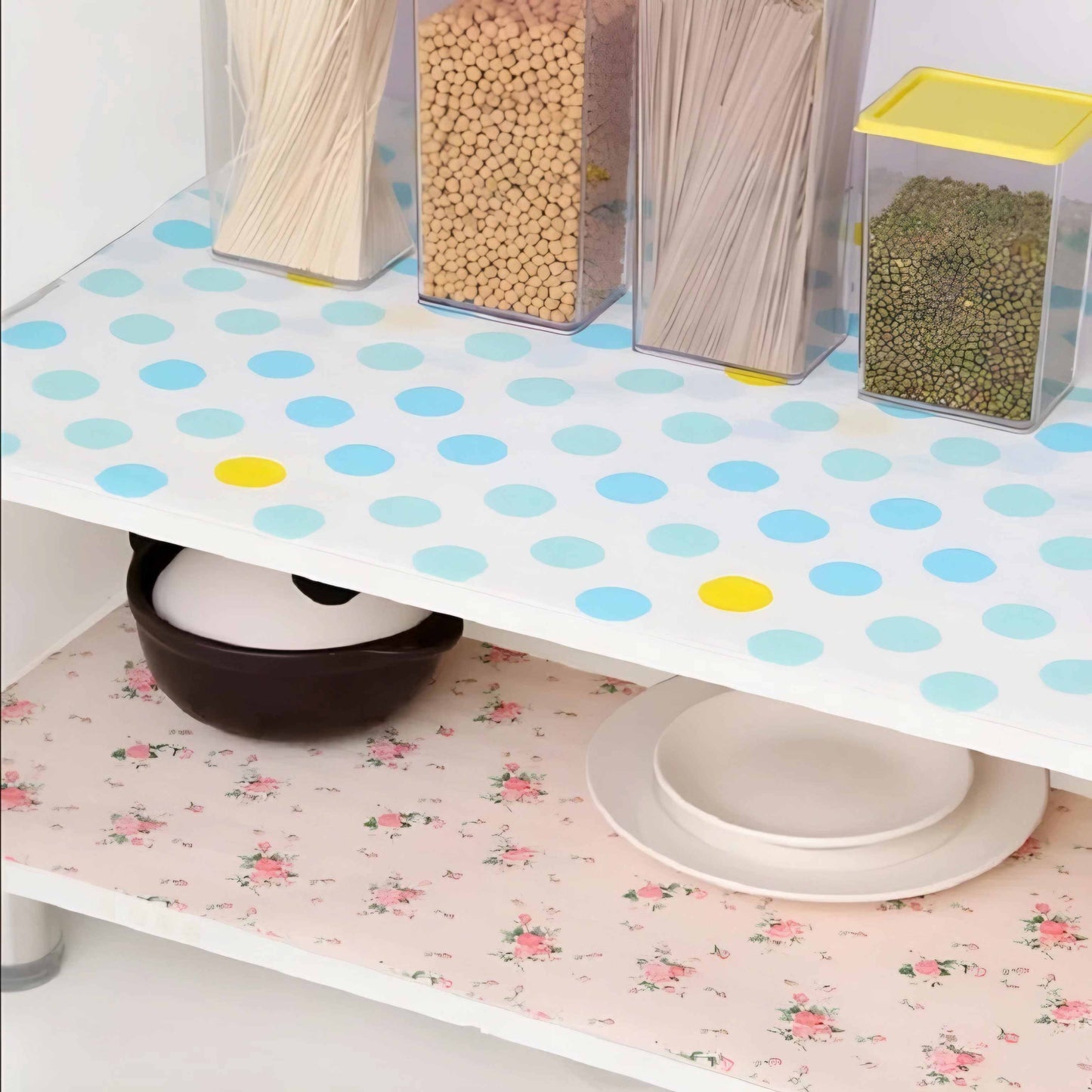 Anti Slip Foamic Sheets For Shelves Wardrobe Kitchen Cabinet Fridge, Table (Random Design)