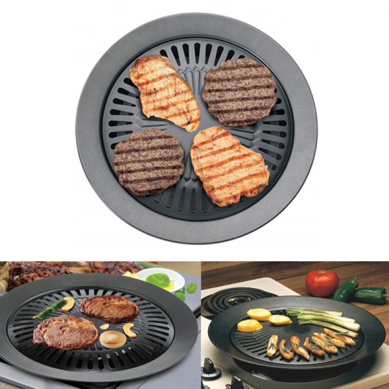 IMPORTED Non-Stick Smokeless Indoor BBQ Grill 32 CM