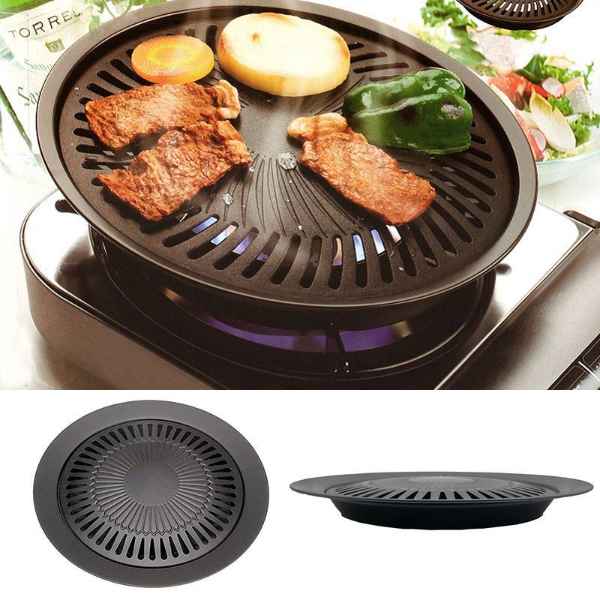 IMPORTED Non-Stick Smokeless Indoor BBQ Grill 32 CM