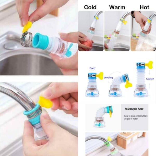 5-Layer  Activated Carbon  Faucet Water Filter - Removes Chlorine, Rust, and Sediments for Clean, Safe, and Healthy  Water