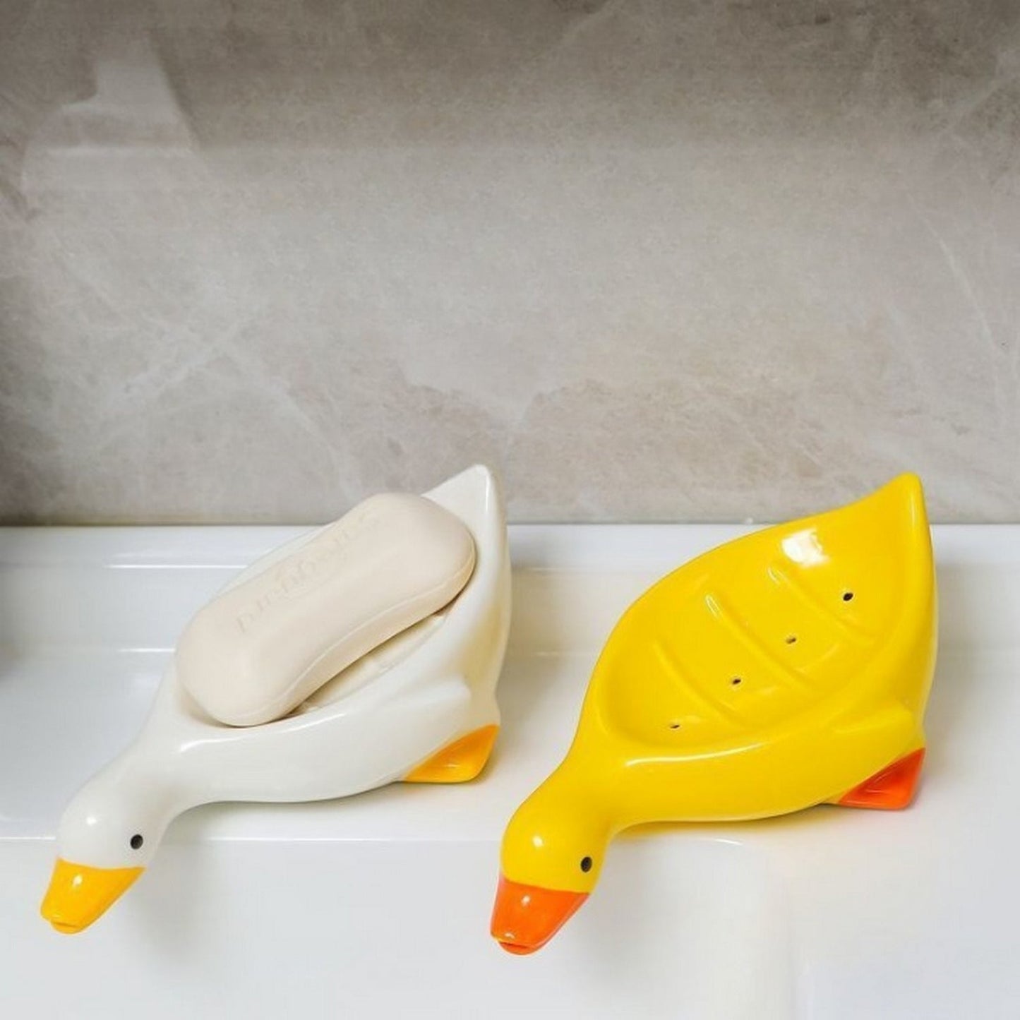 Little Duck Soap Holder, Cute Soap Drying Rack, Kitchen Bathroom Shelf Floor Type Soap Holder,