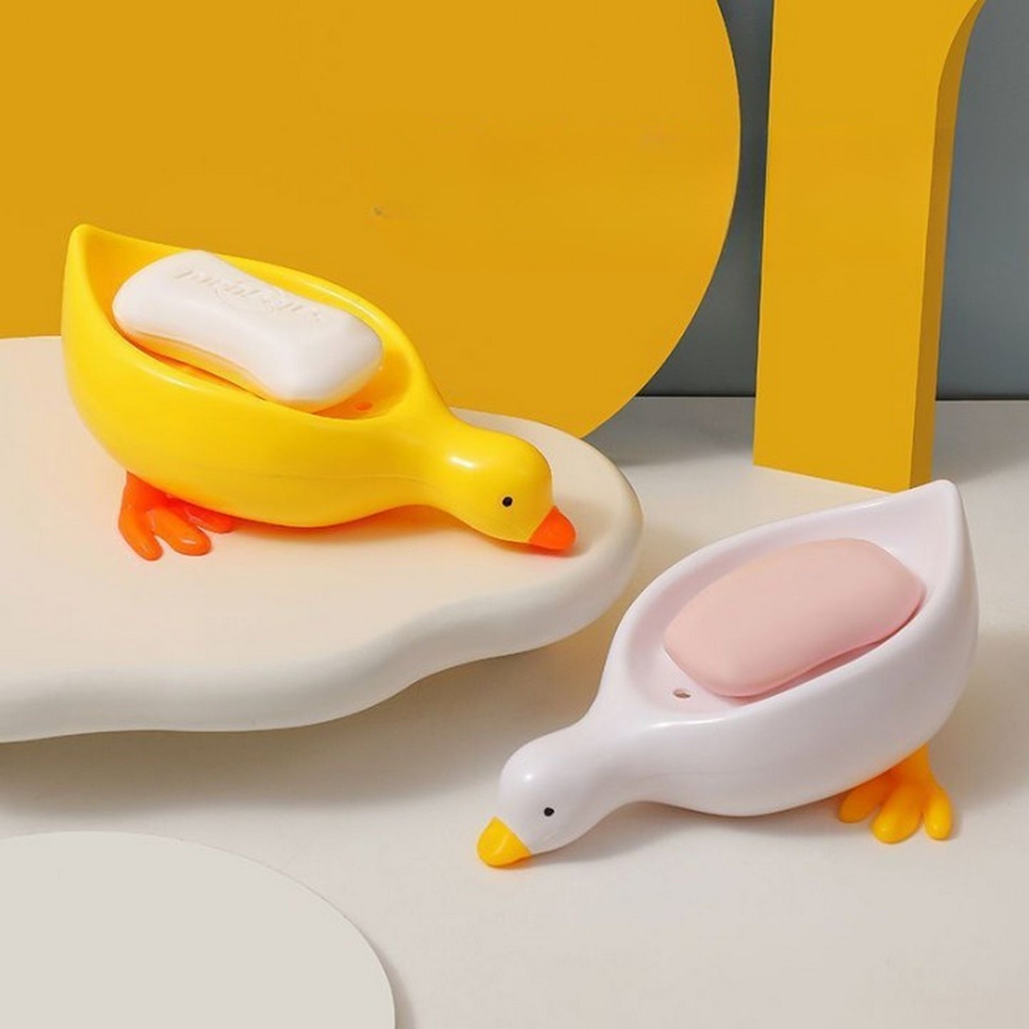 Little Duck Soap Holder, Cute Soap Drying Rack, Kitchen Bathroom Shelf Floor Type Soap Holder,