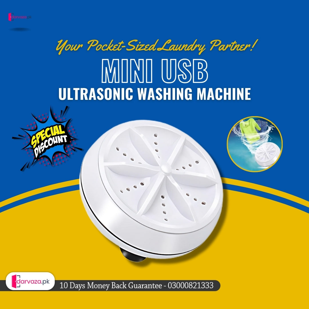 Portable Mini Turbo Washer USB Powered Cleaning Washing Machine for Underwear Socks Mini Ultrasonic Turbo Washer for Home Travel