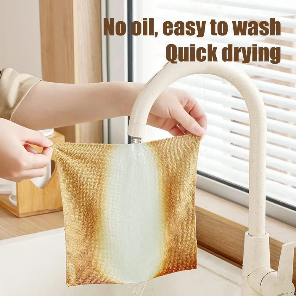 Microfiber Towel Absorbent Kitchen Cleaning Dishcloths Reusable 20Pcs/box