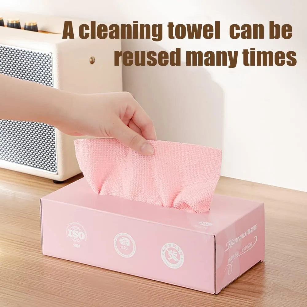 Microfiber Towel Absorbent Kitchen Cleaning Dishcloths Reusable 20Pcs/box