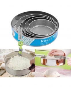 6 Pcs Stainless Steel Flour Sieve 60 Mesh Thickened Sesame Baking Tools Holding Ultrafine Flours Sift Kitchen Cake Accessories