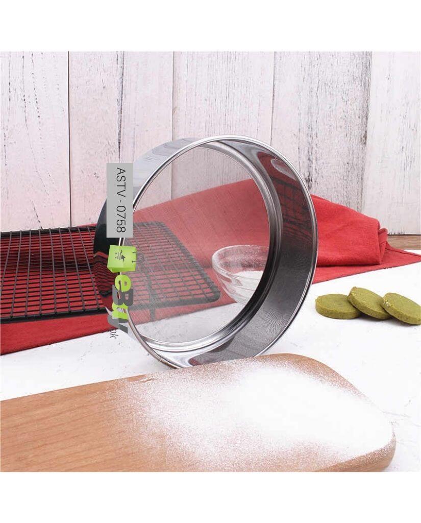 6 Pcs Stainless Steel Flour Sieve 60 Mesh Thickened Sesame Baking Tools Holding Ultrafine Flours Sift Kitchen Cake Accessories