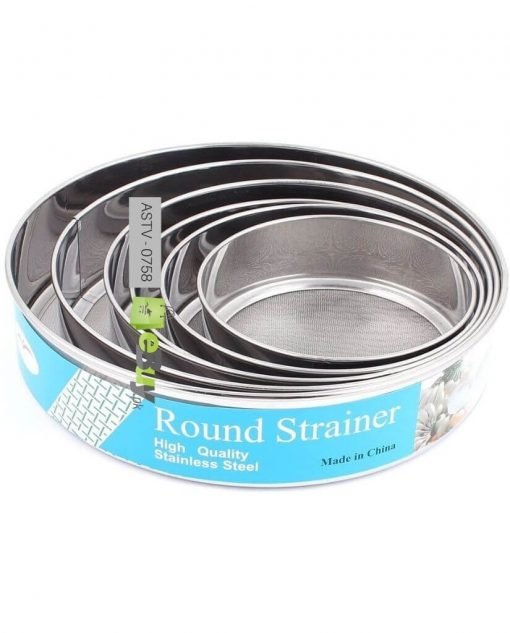 6 Pcs Stainless Steel Flour Sieve 60 Mesh Thickened Sesame Baking Tools Holding Ultrafine Flours Sift Kitchen Cake Accessories