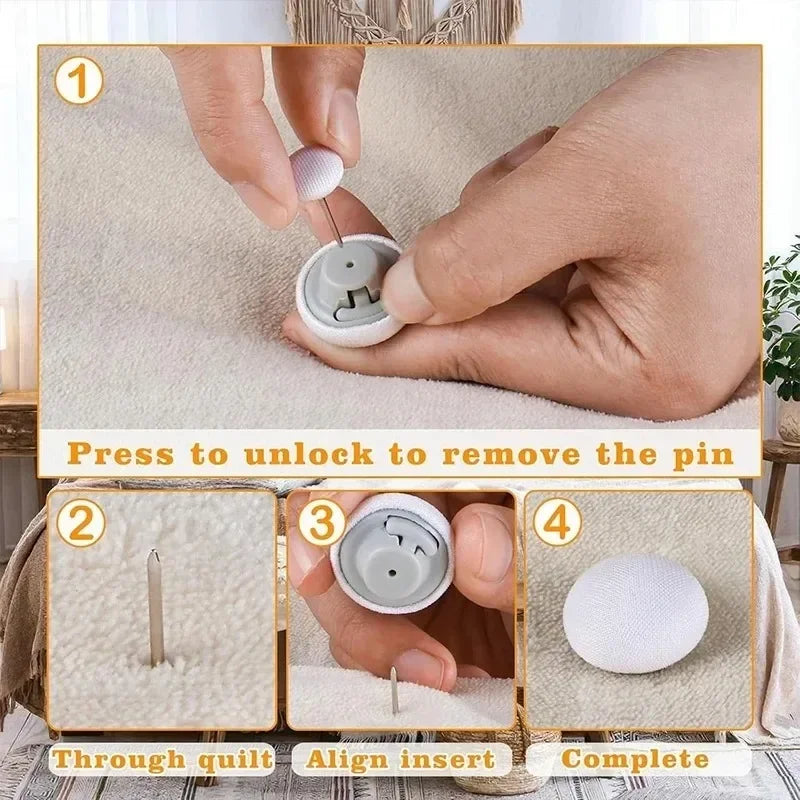 Mushroom Bed Clip, Blanket Buckles Bed Sheet Fixator Gripper, Double Press Bedspread Holder,