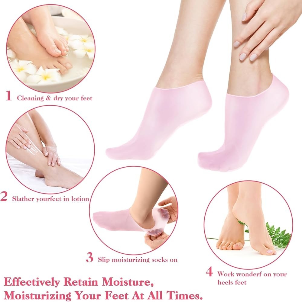 Silicone Moisturising Gloves & Socks