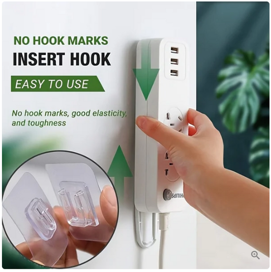 10 pcs Double Sided Self Adhesive Wall Hooks