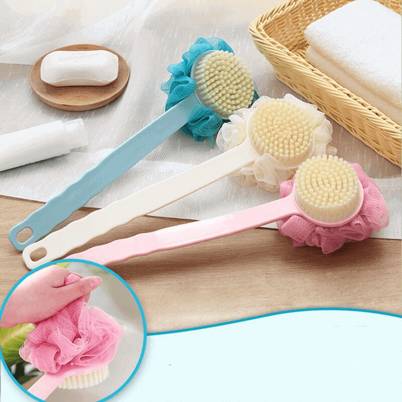 Shower Body Brush with Soft Mesh Sponge, Loofah