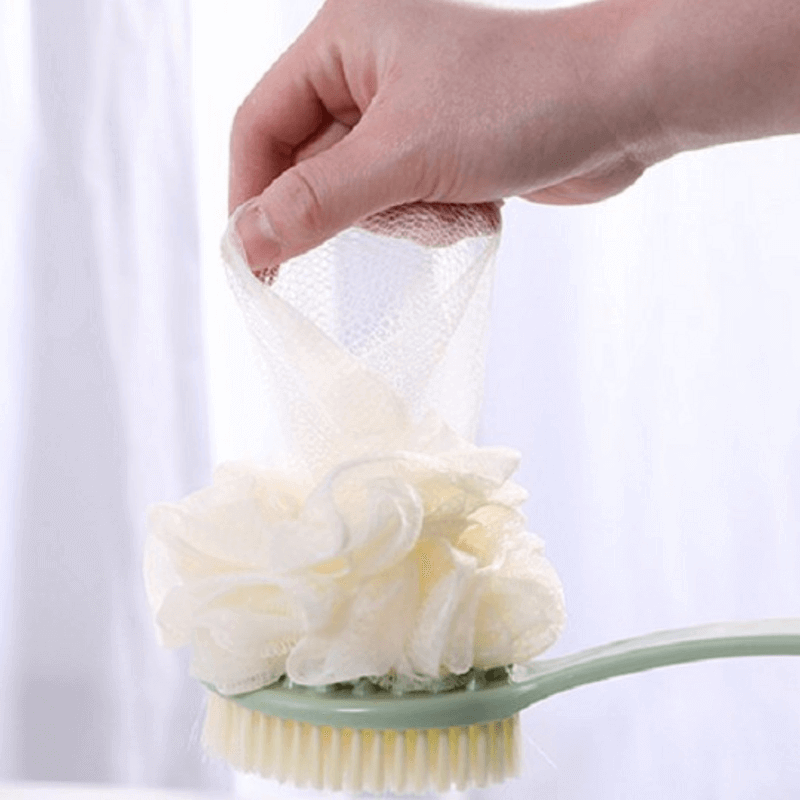 Shower Body Brush with Soft Mesh Sponge, Loofah