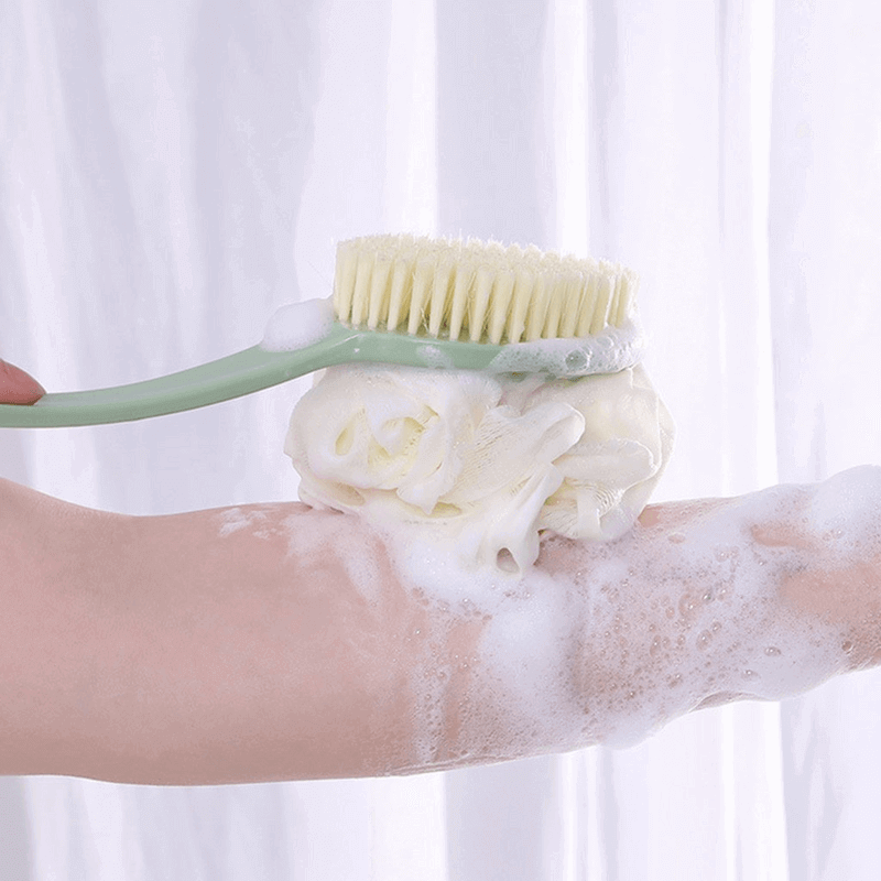 Shower Body Brush with Soft Mesh Sponge, Loofah