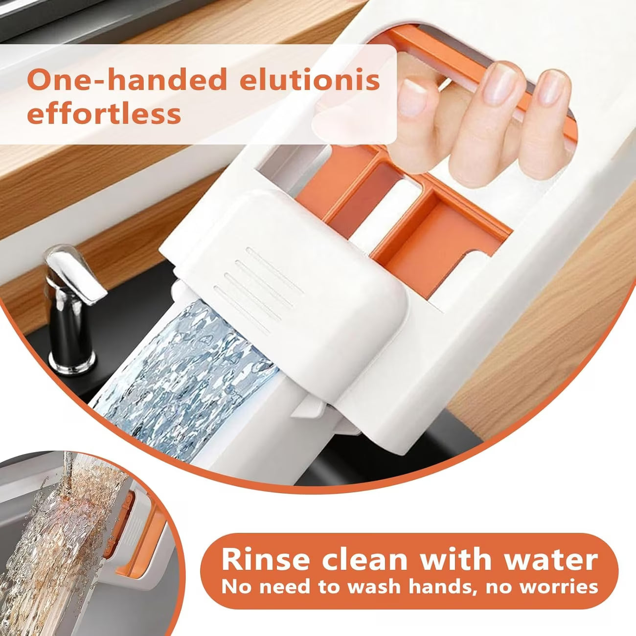 Mini Mop Sponge Mop Suitable for Kitchen Bathroom Living Room and Car Cleaning Ceramic Drill Floor Cleaning