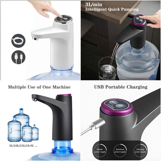 Automatic Portable Rechargeable Water Dispenser with Smart Upgrade Touch Button For Home and Office
