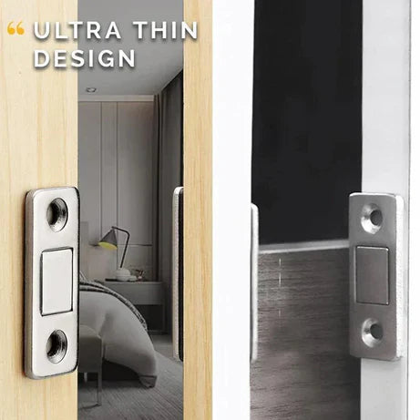 Magnetic Door Catch - Ultra Thin Cabinet Door Magnetic Catch for Drawer Magnets Adhesive Cabinet Latch Magnetic Closures