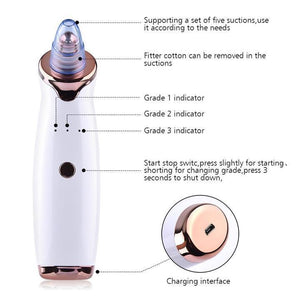 Premium Quality 5 IN 1 Blackheads Remover Vacuum Rechargable