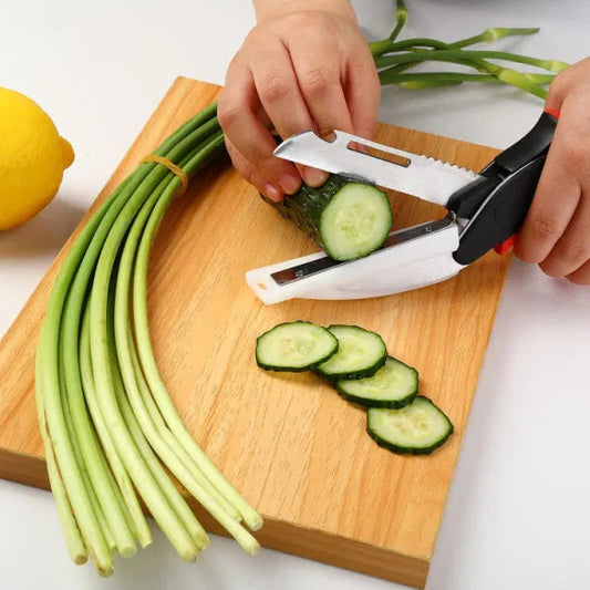 2 in 1 Kitchen Food Chopper Scissor