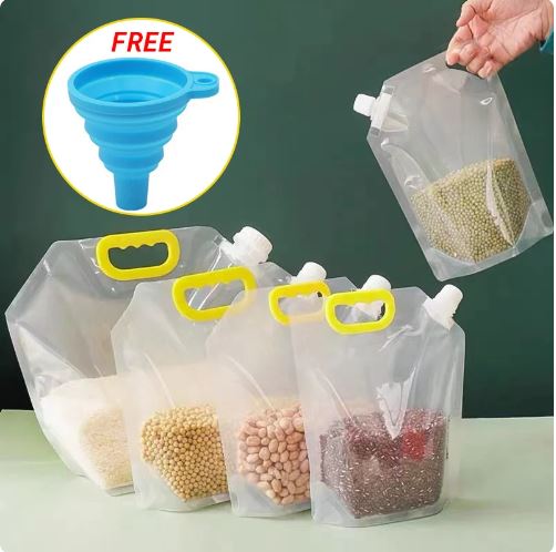 Grain Moisture-proof Sealed Bag (2.5L) ( Free Funnel )