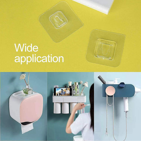 10 pcs Double Sided Self Adhesive Wall Hooks