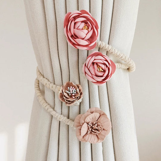 Branch Flower Flexible Metal Curtain Buckle
