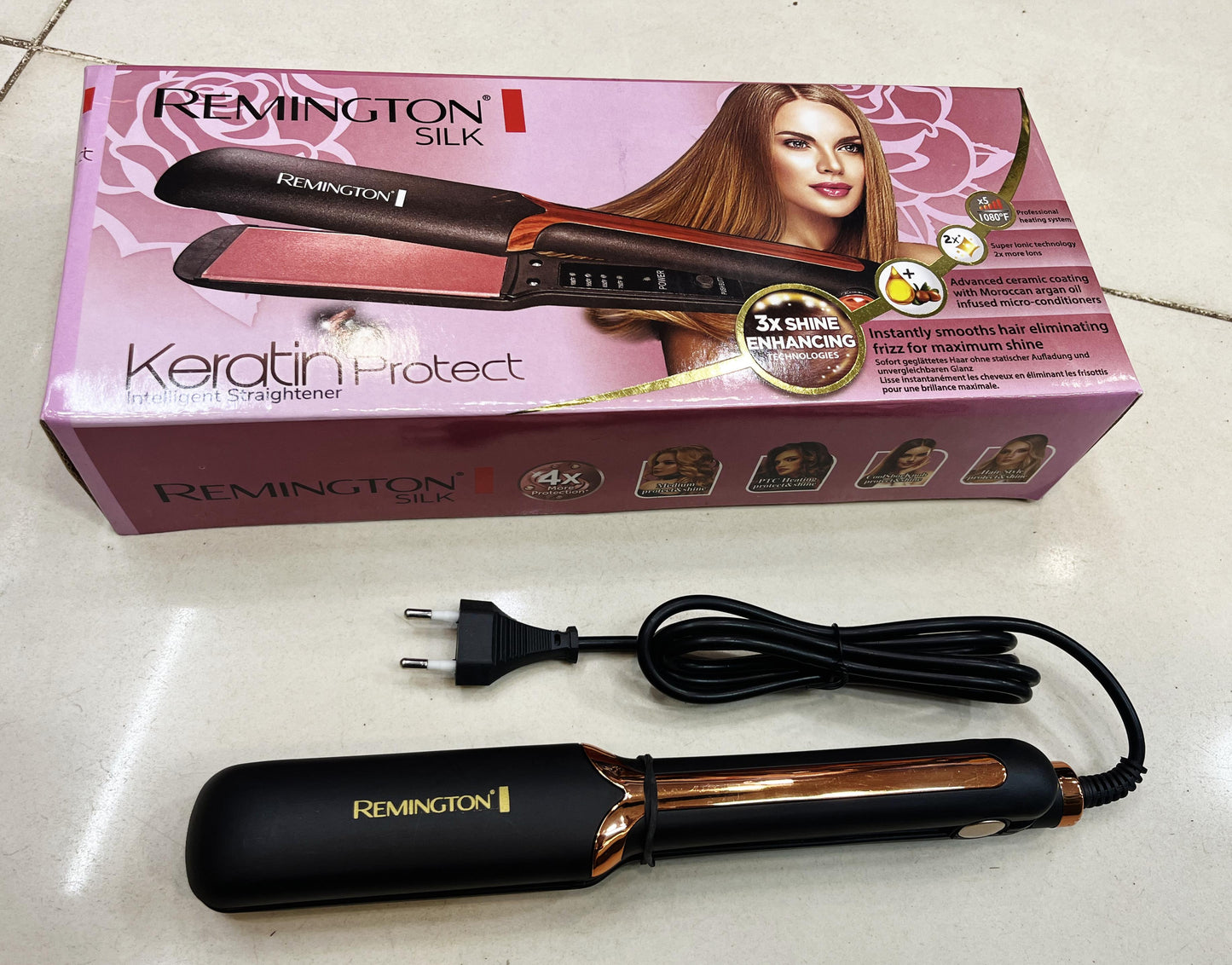 Imported REMINGTON Keratin Protect Hair Straightener