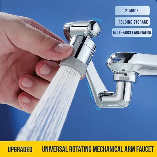 Universal 1080 Degree Swivel Extension Faucet Aerator Rotate Robotic Arm Tap Extender