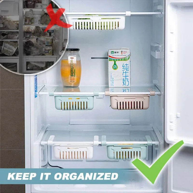 Adjustable Fridge Storage Basket
