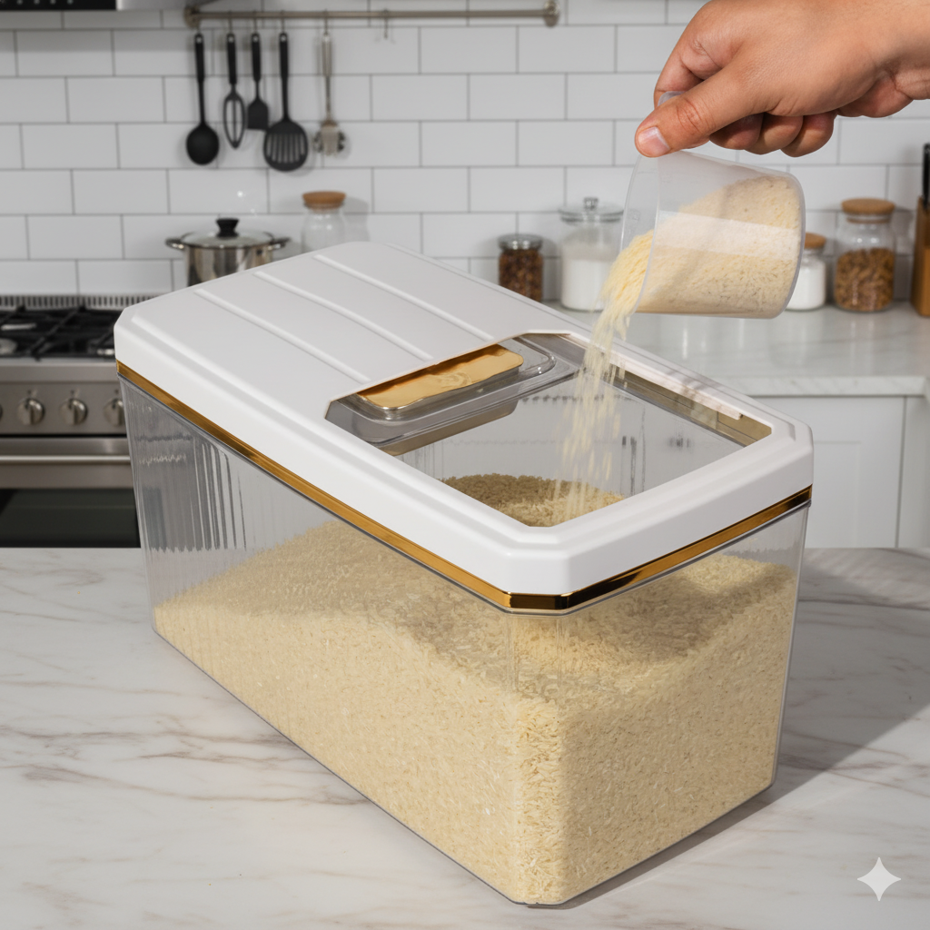 Premium Acrylic Grain Container
