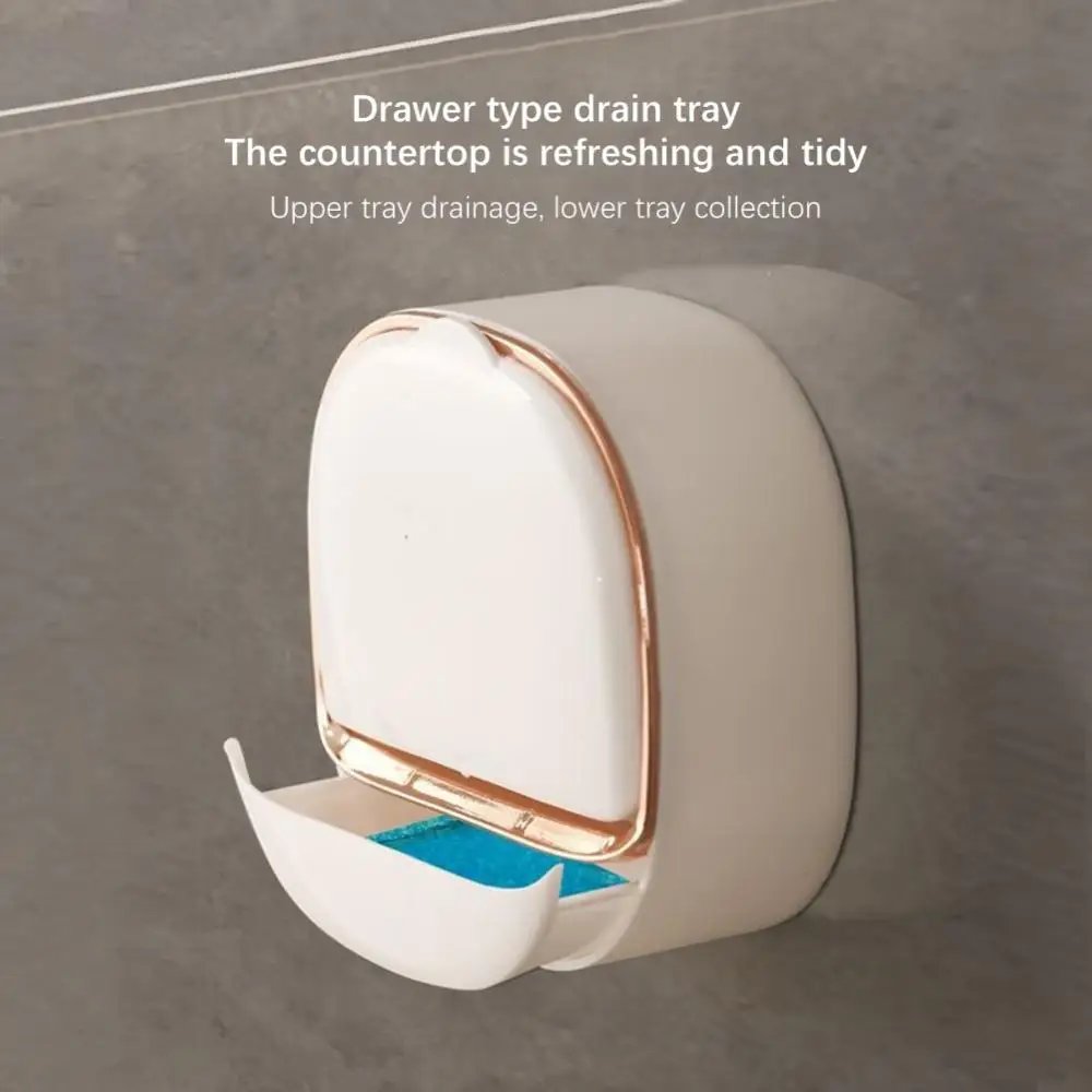 🛁 Luxury Wall Soap Holder with Drain Tray | Keeps Soap Dry