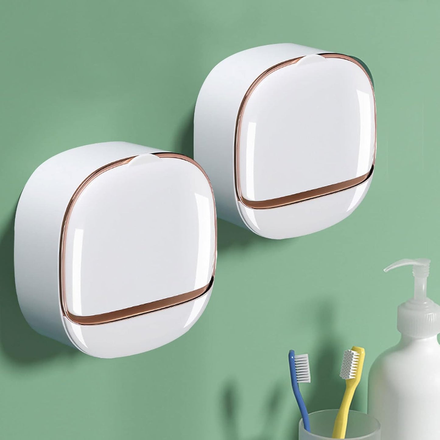 🛁 Luxury Wall Soap Holder with Drain Tray | Keeps Soap Dry