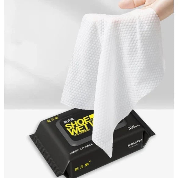 Disposable Shoe and bags Cleaning Wet Wipes For Quick Shine