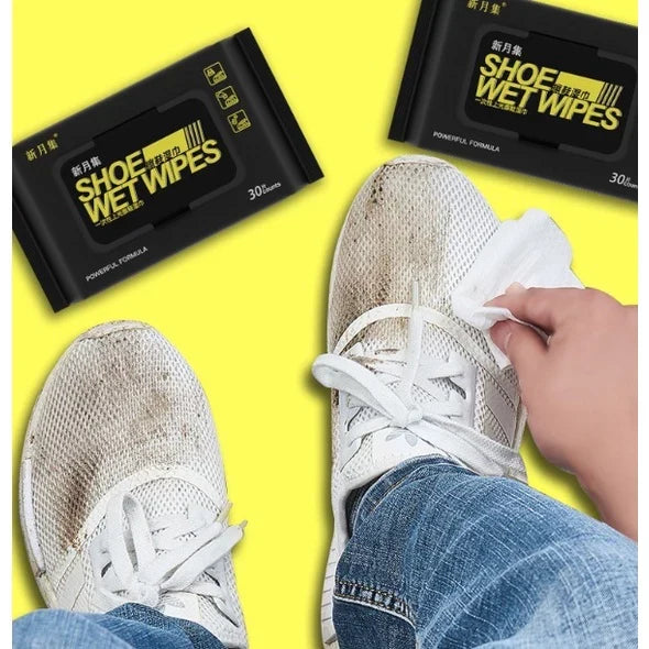 Disposable Shoe and bags Cleaning Wet Wipes For Quick Shine