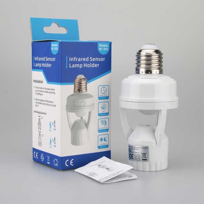 Motion Sensor LED Bulb Holder