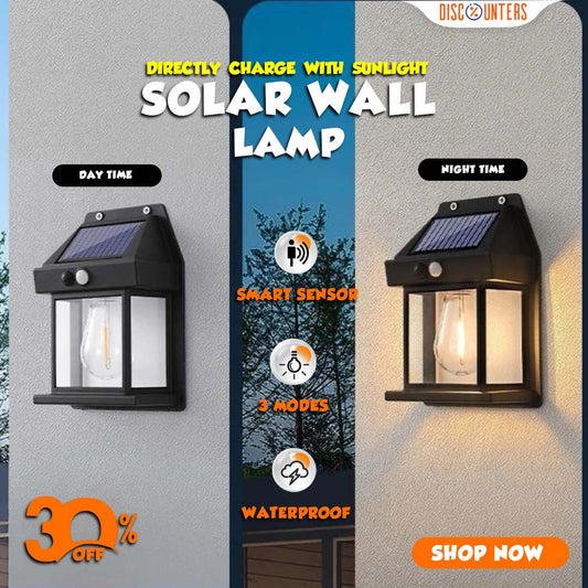 Solar Tungsten Wireless Outdoor Led Wall Light With Human Sensor Bulb Waterproof Garden Landscape Villa Courtyard Decor Night Light