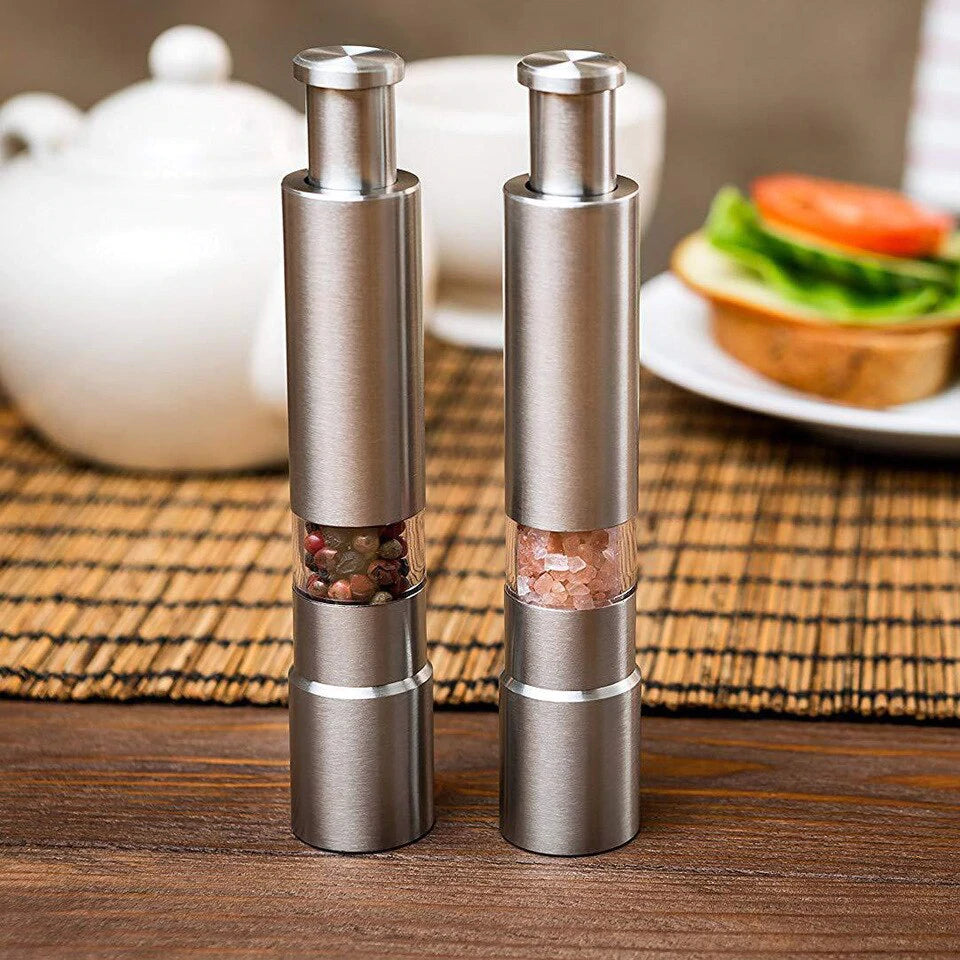 🔥 Luxury Stainless Steel Salt & Pepper Grinder 🔥